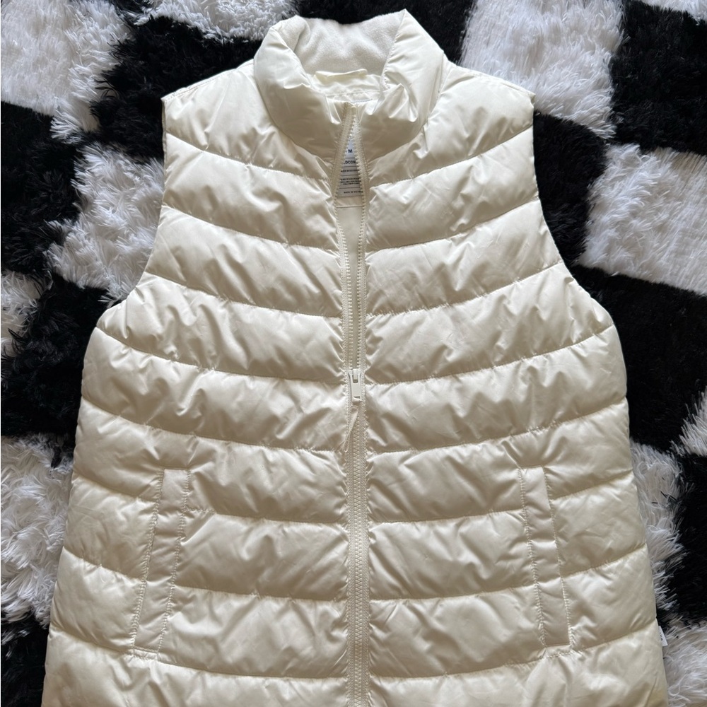 Women's Cream Puffer Vest